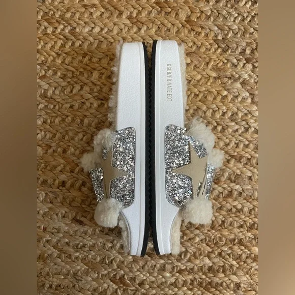 Golden Goose Poolstar Shearling Slides - NEW - Picture 6 of 11